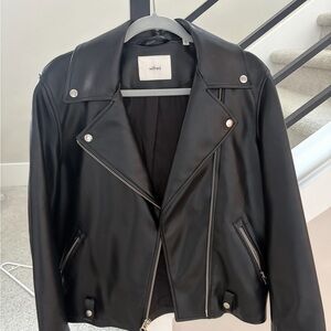 Wilfred Classic Black Leather Jacket